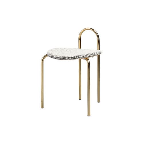 Sgabello contemporaneo - MICHELLE - SP01 design - in frassino / in compensato stampato / con supporto in acciaio