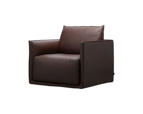 Poltrona contemporanea - MAX - SP01 design - in pelle / in tessuto / con cuscino rimovibile