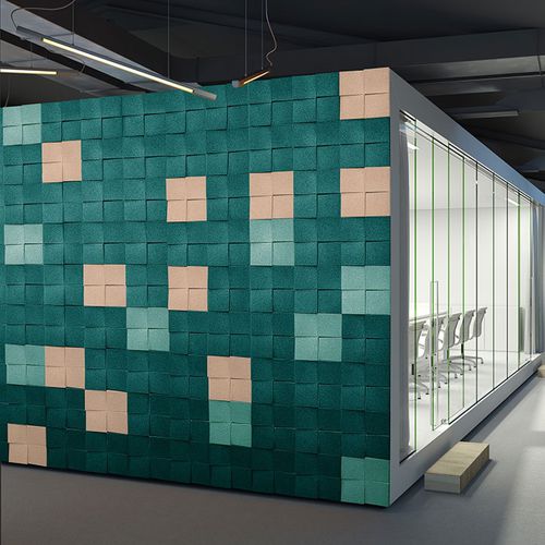 Rivestimento murale per interni - CHOCK - Muratto - in sughero / 3D / a effetto dimensionale
