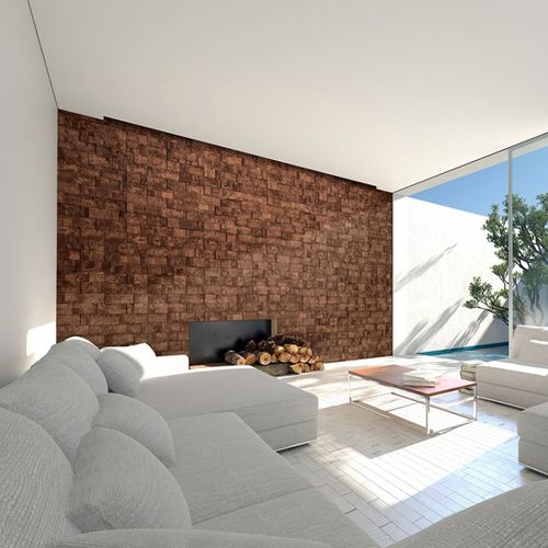 Rivestimento murale per interni - MUCB - Muratto - in sughero / 3D / aspetto mattone
