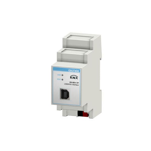 Modulo di interfaccia gateway - EK-BD1-TP - ekinex® - su guida DIN / KNX / USB