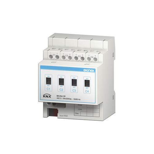 Modulo di interfaccia con uscite binarie - EK-FA1-TP - ekinex® - su guida DIN / KNX