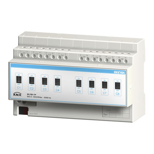 Modulo di interfaccia con uscite binarie - EK-FB1-TP - ekinex® - su guida DIN / KNX