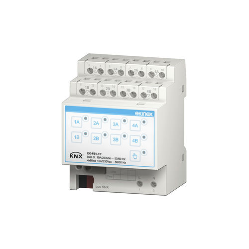 Attuatore per tende KNX - EK-FE1-TP - ekinex® - per tapparelle / veneziana / su guida DIN