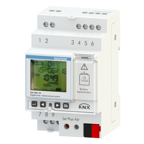 Attuatore di commutazione KNX - EK-TM1-TP - ekinex® - su guida DIN / per uso residenziale / da interno