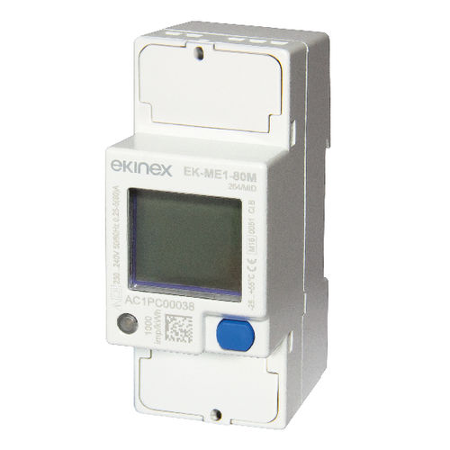Contatore di energia monofase - EK-ME1-80M - ekinex® - digitale / 50 Hz / 60 Hz