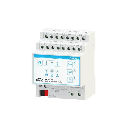 Regolatore per sistema di ventilazione per sistema di ventilazione - EK-HC1-TP - ekinex® - per impianti di riscaldamento / KNX