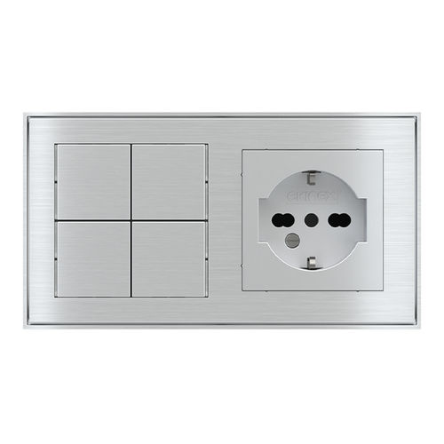 Interruttore per sistema domotico - EK-E22-TP | EK-PWS-IT - ekinex® - per persiana avvolgibile / per tenda avvolgibile / a pulsante