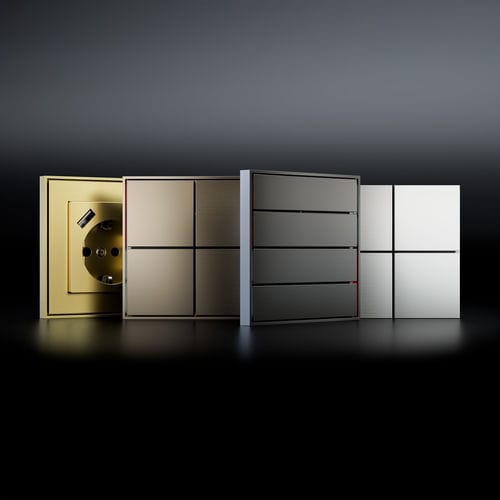 Interruttore a pulsante - FF OMNIA - ekinex® - non incassato / in metallo / contemporaneo