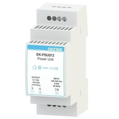 Alimentazione elettrica AC/DC - EK-PSUD12 - ekinex® - su guida DIN / regolabile / per automazione