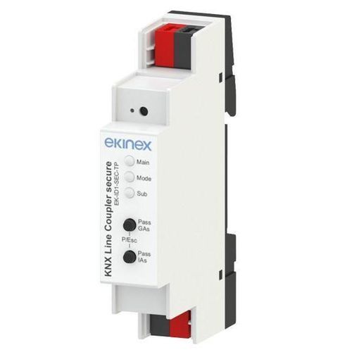 Modulo di giunzione di linea KNX - EK-ID1-SEC-TP - ekinex® - su guida DIN