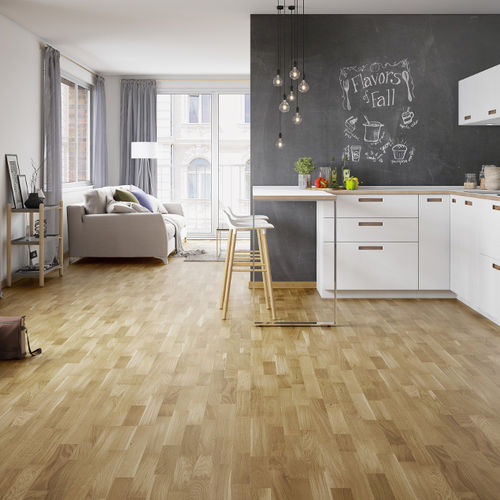 Parquet multistrato - ASKANIA MOLTI - Barlinek - in rovere / laccato / da incollare