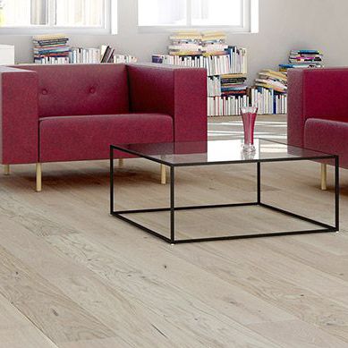 Parquet multistrato - BIANCO GRANDE - Barlinek - in rovere / laccato / da incollare
