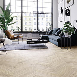 Parquet multistrato - SALT CHEVRON 130 - Barlinek - in legno / in rovere / finitura con olio naturale