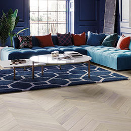 Parquet multistrato - TRIVOR CHEVRON 130 - Barlinek - in legno / in rovere / spazzolato