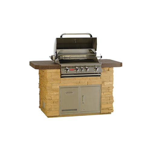 Cucina da esterno - MASTER Q - BULL EUROPE - contemporanea / in acciaio inossidabile / in gres porcellanato