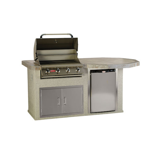 Cucina da esterno - RODEO Q - BULL EUROPE - contemporanea / in acciaio inossidabile / in gres porcellanato