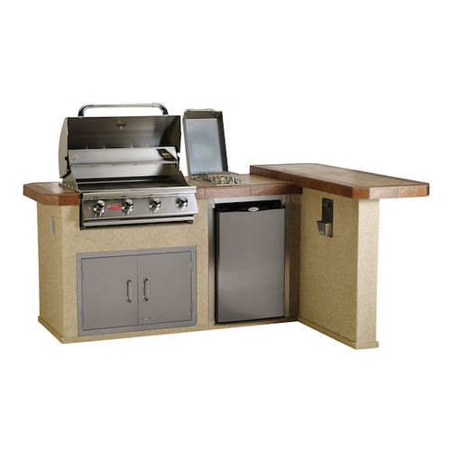Cucina da esterno - LUXURY Q - BULL EUROPE - contemporanea / in acciaio inossidabile / in porcellana