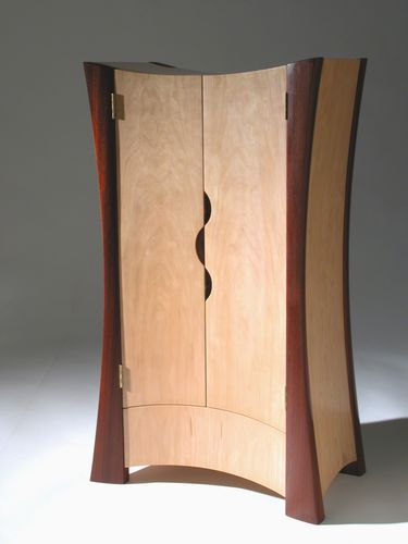 Armadio design originale - FIRELAND FLOW BUTSUDAN - David Tragen - in legno / con ante battenti
