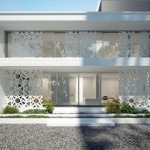 Pannello decorativo per interni - LATTICE QATAR - DEMAMBA - per facciata / in legno / in MDF