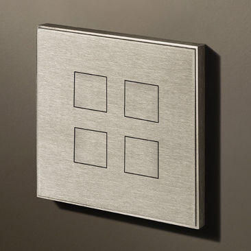 Interruttore a pulsante - Squares - Lithoss - ad incasso / doppio / quadruplo