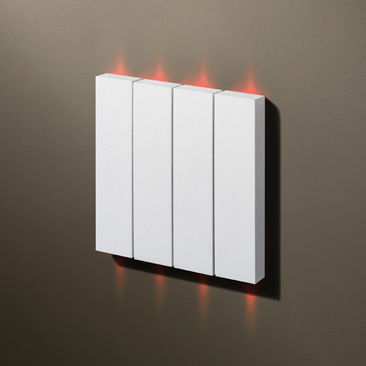 Interruttore a pulsante - AESTEEM  - Lithoss - ad incasso / in acciaio inossidabile / contemporaneo