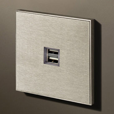 Presa USB - VOID - Lithoss - doppia / da parete / da incasso