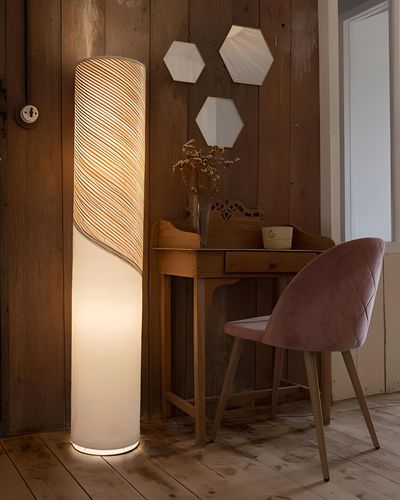 Colonna luminosa contemporanea - Technique - 727 sailbags - in vele riciclate / in tessuto / LED