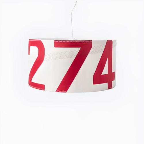 Lampada sospesa - 727 sailbags - in tessuto / in vela riciclata / contemporanea