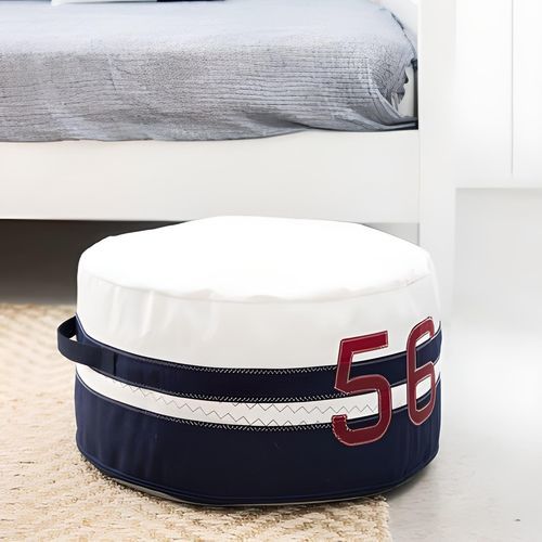 Pouf contemporaneo - Solo Navy - 727 sailbags - idrorepellente / in PVC / in vela riciclata