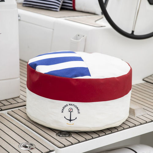 Pouf contemporaneo - Solo French Navy - 727 sailbags - in tessuto / in PVC / in vela riciclata