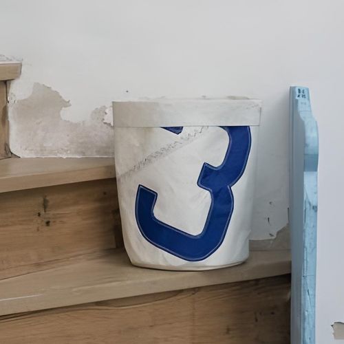 Cestino gettacarte in tessuto - 727 sailbags - in vele riciclate
