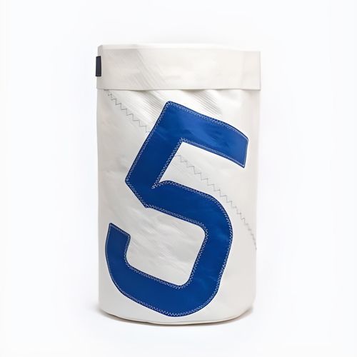 Cesto per biancheria in tessuto - Blue - 727 sailbags - in vele riciclate