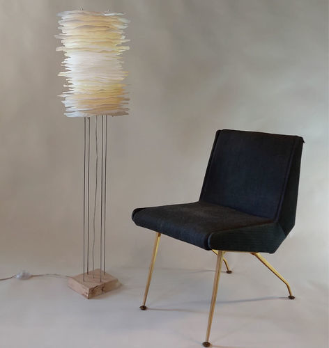 Lampada da pavimento - JeanLuc Mare luminaires - in metallo / di carta / contemporanea