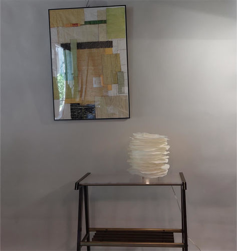 Lampada da tavolo - HIRSUTE - JeanLuc Mare luminaires - in metallo / di carta / contemporanea