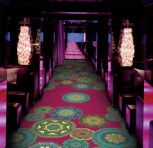 Moquette tufted - NIGHTLIFE FLAIR - Halbmond - in poliammide / contract / a motivi