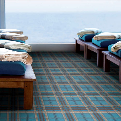 Moquette tufted - OCEAN LINE - Halbmond - in poliammide / in lana / a motivi