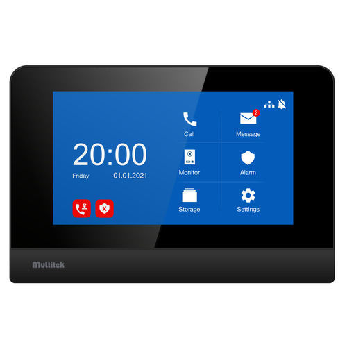 Videocitofono nero - LIM 70 - Multitek Electronics - residenziale / non incassato / da interno