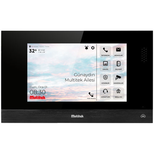 Videocitofono nero - VIP 101 - Multitek Electronics - residenziale / non incassato / da interno
