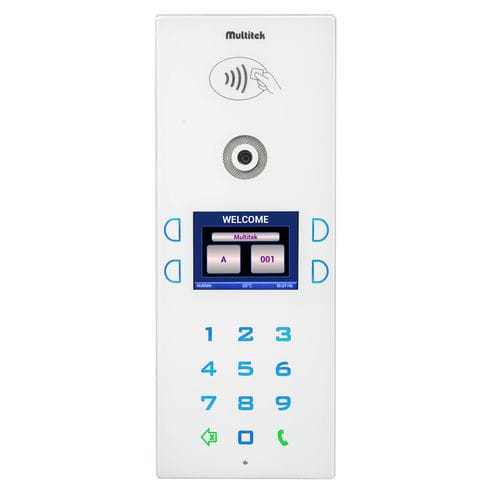 Citofono esterno bianco - DIP40 - Multitek Electronics - residenziale / da parete / per montaggio a filo