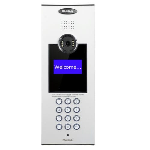 Citofono esterno in alluminio - MB-10 - Multitek Electronics - residenziale / da parete / per montaggio a filo