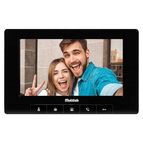 Videocitofono bianco - MB-74 - Multitek Electronics - nero / residenziale / non incassato