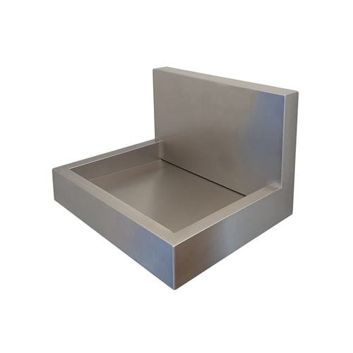 Lavabo a muro - L-114-D - SUPRATECH - in acciaio inossidabile / su misura / per disabili