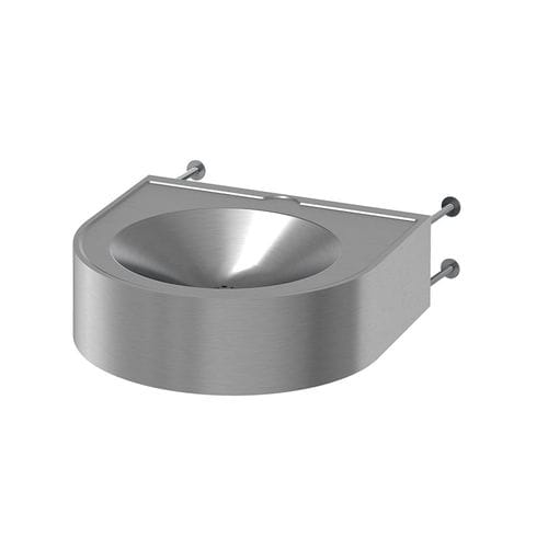 Lavabo sospeso - LM-115-TC - SUPRATECH - in acciaio inossidabile / per disabili / rotondo