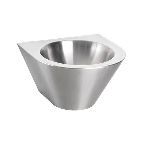 Lavabo sospeso - LM-009-TC - SUPRATECH - in acciaio inossidabile / conico / senza foro