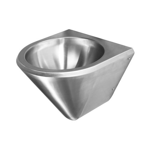 Lavabo sospeso - LM-217 series - SUPRATECH - in acciaio inossidabile / conico / senza foro