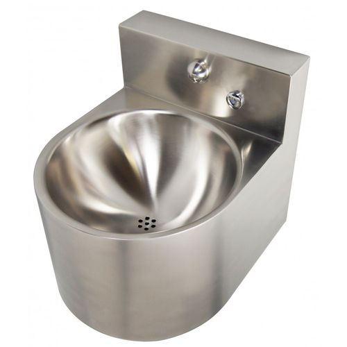 Lavabo integrato - IN-STR - SUPRATECH - in acciaio inossidabile / con miscelatore / rotondo