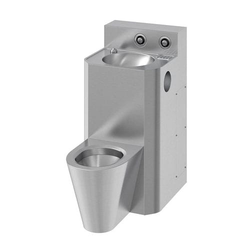 WC da appoggio - COMPAC IN-300 series - SUPRATECH - in acciaio inossidabile / per istituto penitenziario / contract