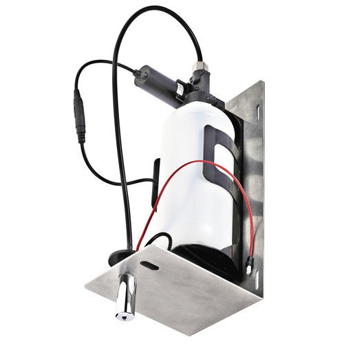 Distributore di sapone professionale - RES-48 series - SUPRATECH - integrato / per installazione dietro specchio / in ottone cromato