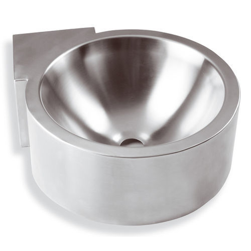 Lavandino sospeso - LM-017-S series - SUPRATECH - rotondo / d'angolo / in acciaio inossidabile